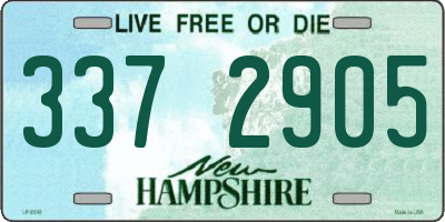 NH license plate 3372905