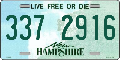 NH license plate 3372916