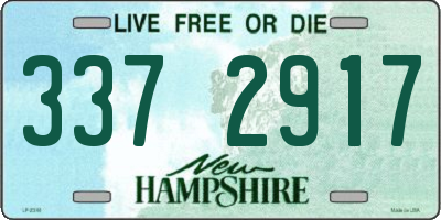 NH license plate 3372917