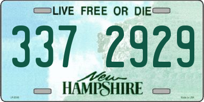 NH license plate 3372929