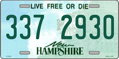 NH license plate 3372930