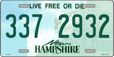 NH license plate 3372932