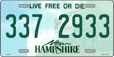 NH license plate 3372933