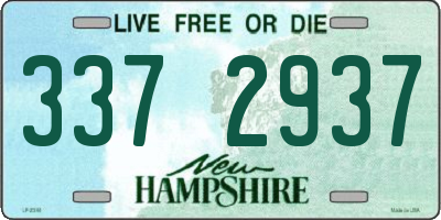 NH license plate 3372937