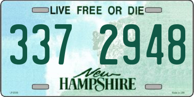 NH license plate 3372948