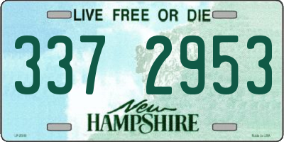 NH license plate 3372953