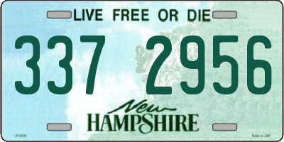 NH license plate 3372956