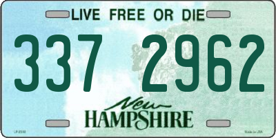 NH license plate 3372962