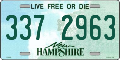 NH license plate 3372963