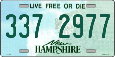 NH license plate 3372977