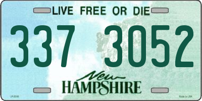 NH license plate 3373052