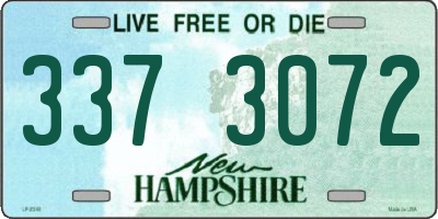 NH license plate 3373072