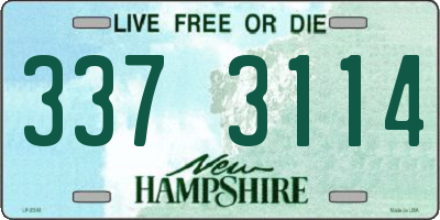 NH license plate 3373114