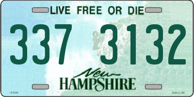 NH license plate 3373132