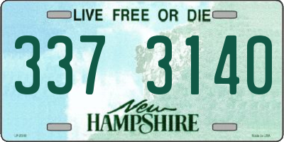 NH license plate 3373140