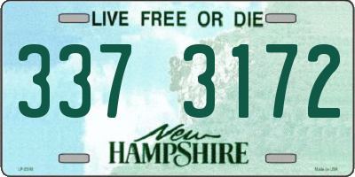 NH license plate 3373172