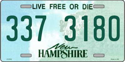 NH license plate 3373180
