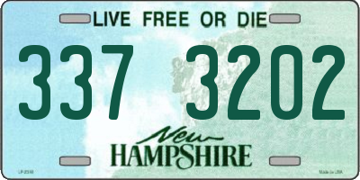 NH license plate 3373202
