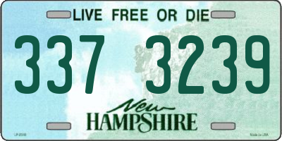 NH license plate 3373239