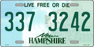 NH license plate 3373242