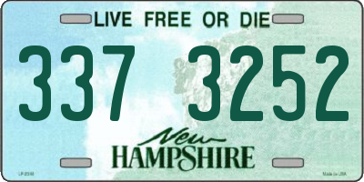 NH license plate 3373252