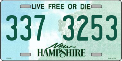 NH license plate 3373253
