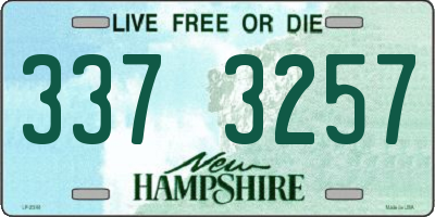 NH license plate 3373257
