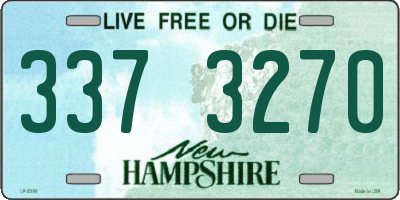 NH license plate 3373270