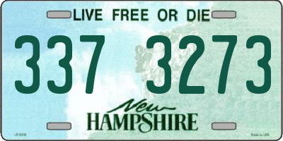 NH license plate 3373273
