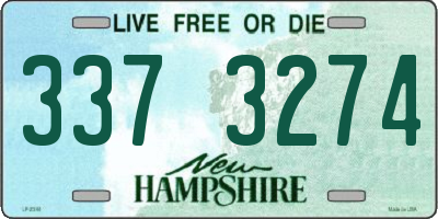 NH license plate 3373274