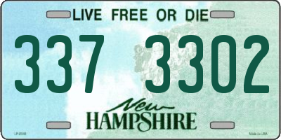 NH license plate 3373302