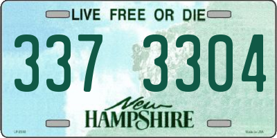 NH license plate 3373304