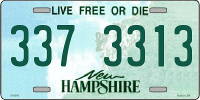 NH license plate 3373313