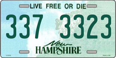 NH license plate 3373323