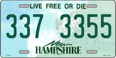 NH license plate 3373355
