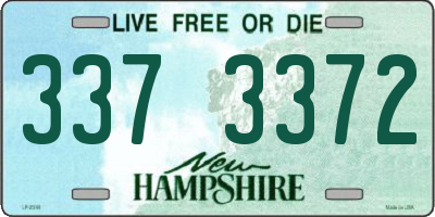 NH license plate 3373372