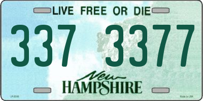 NH license plate 3373377