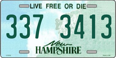 NH license plate 3373413