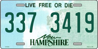 NH license plate 3373419