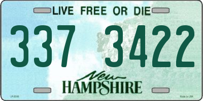 NH license plate 3373422