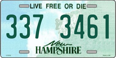 NH license plate 3373461
