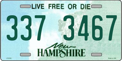 NH license plate 3373467