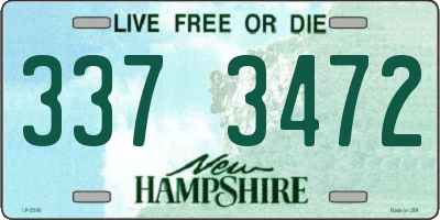 NH license plate 3373472