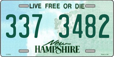 NH license plate 3373482