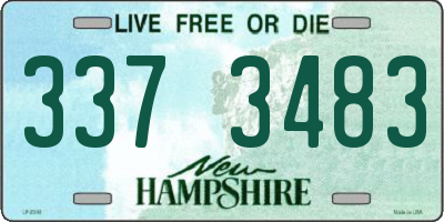 NH license plate 3373483