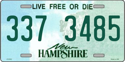 NH license plate 3373485