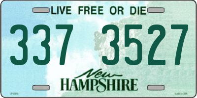 NH license plate 3373527