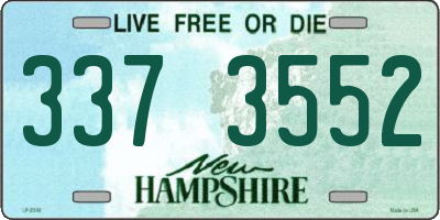 NH license plate 3373552