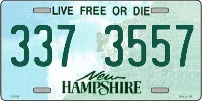 NH license plate 3373557