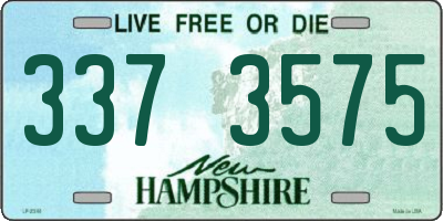 NH license plate 3373575